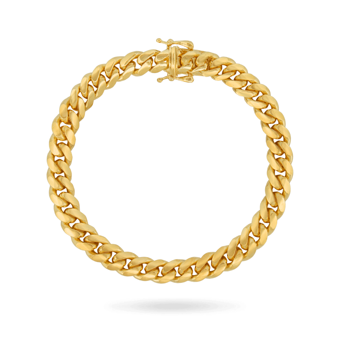 14K 7mm Miami Cuban Bracelet Bracelets IceLink-CAL   